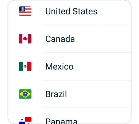 AHAspeed VPN connect step 2, choose VPN server location AHAspeed VPN connect step 2, choose VPN server location